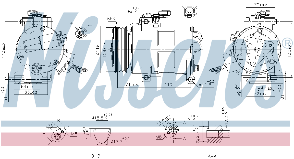 Nissens Aircon Compressor 890249