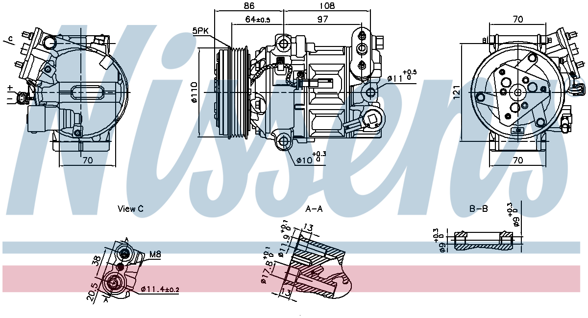 Nissens Aircon Compressor 890591
