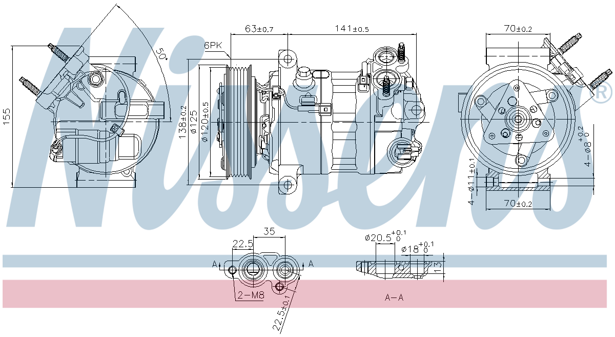 Nissens Aircon Compressor 890594