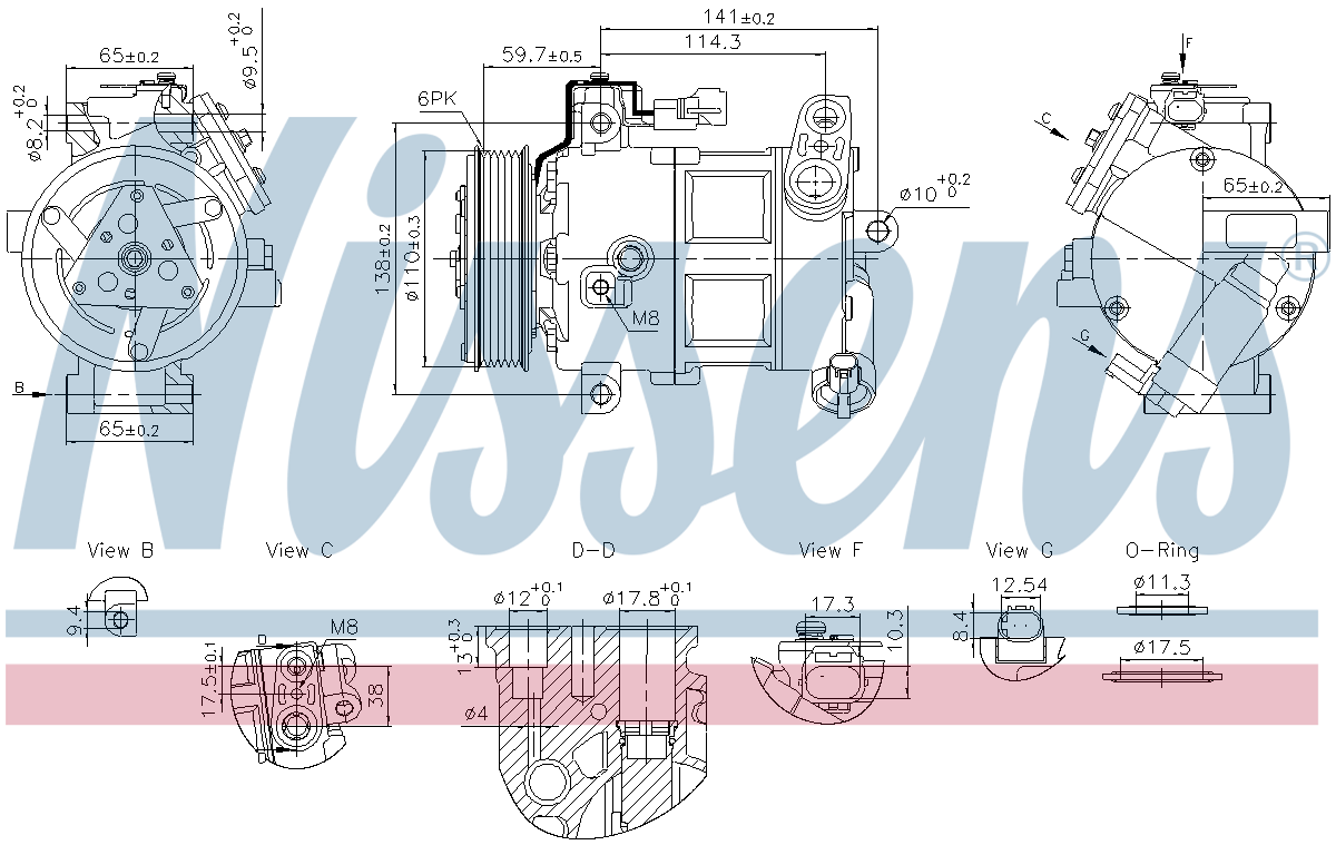 Nissens Aircon Compressor 890596