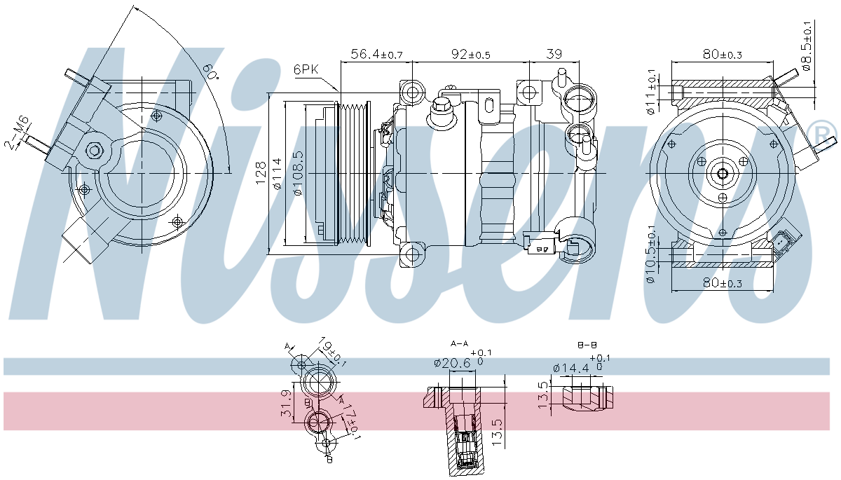 Nissens Aircon Compressor 890599