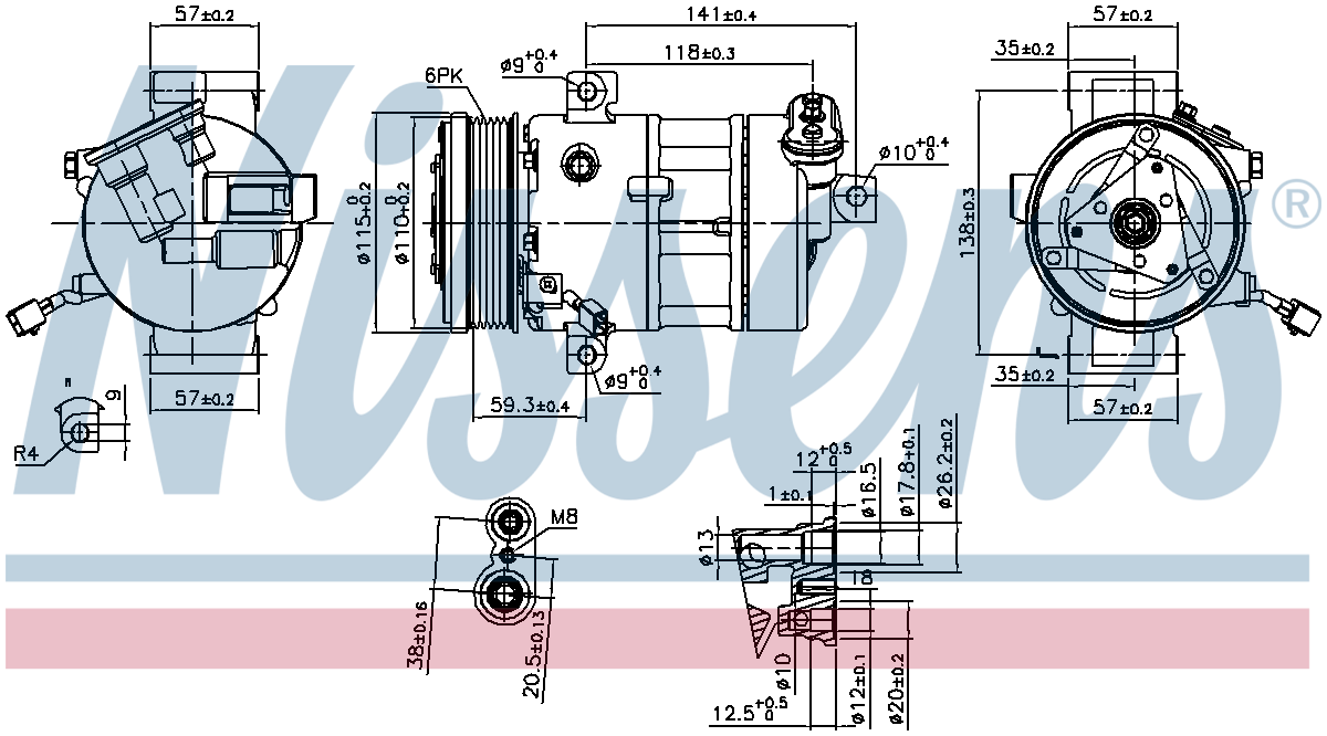 Nissens Aircon Compressor 890667