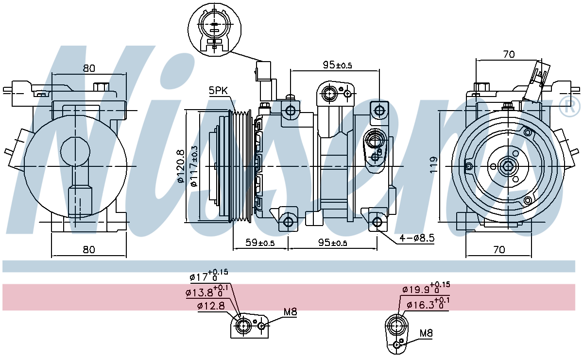 Nissens Aircon Compressor 890683