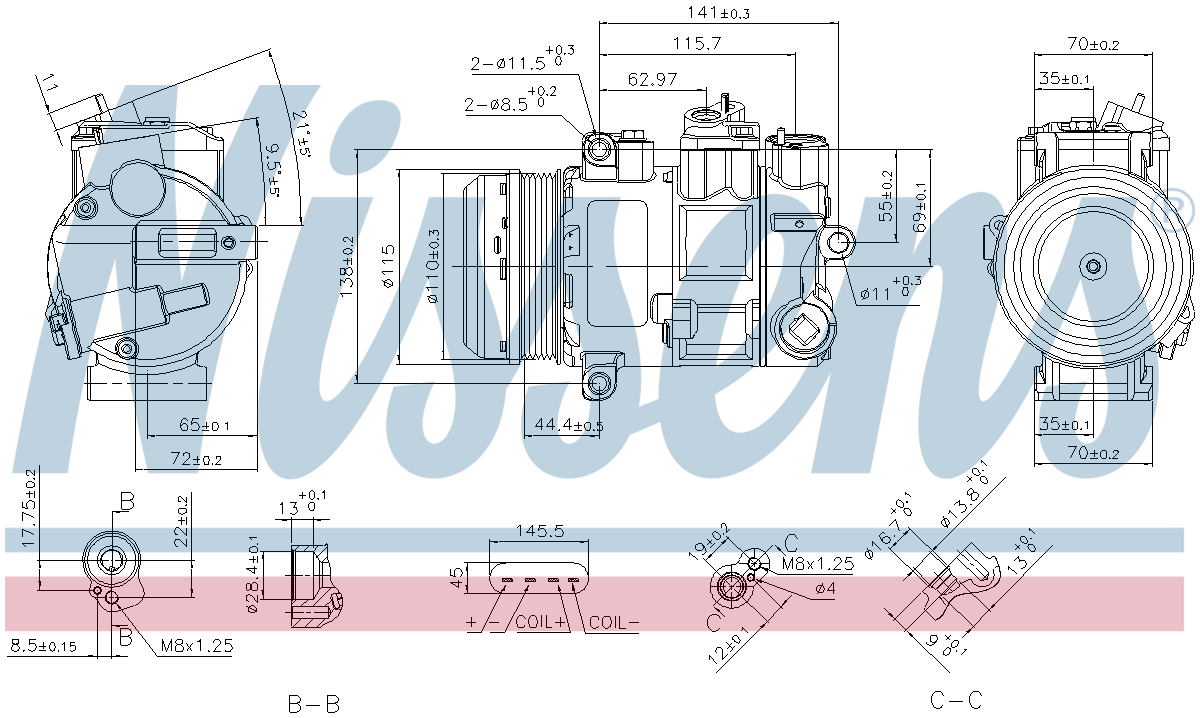 Nissens Aircon Compressor 890696
