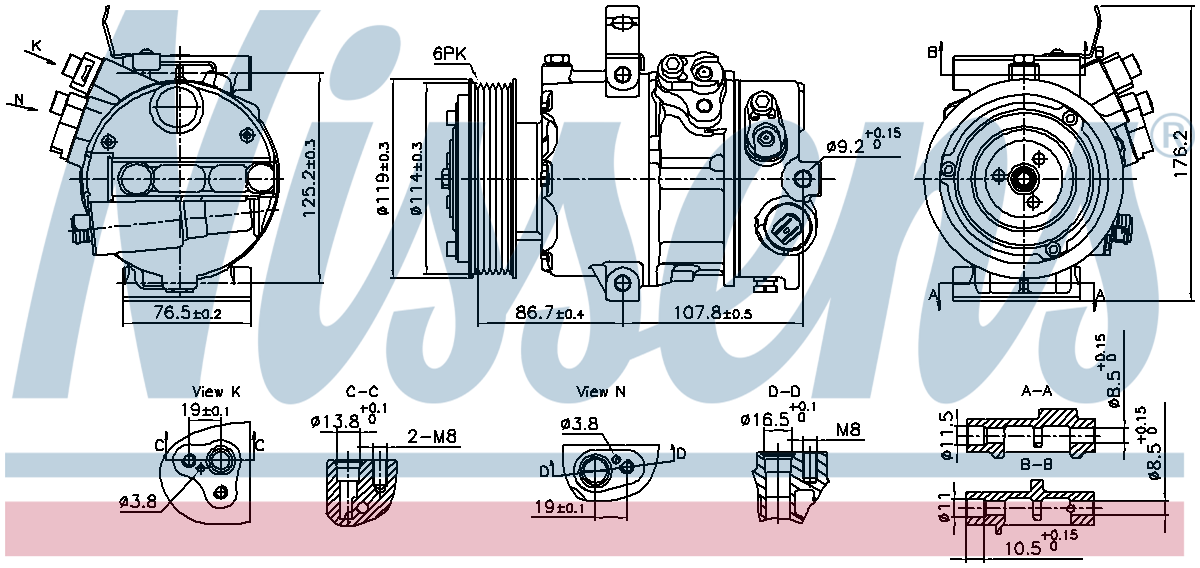 Nissens Aircon Compressor 890751