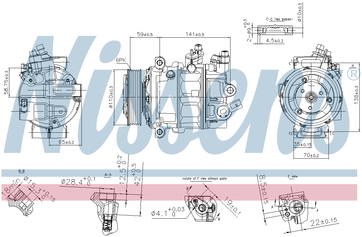 Nissens Aircon Compressor 890754
