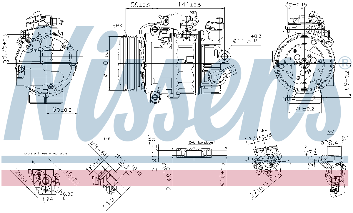 Nissens Aircon Compressor 890755
