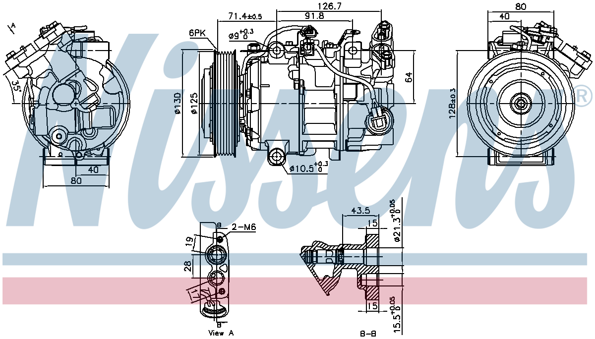 Nissens Aircon Compressor 890763
