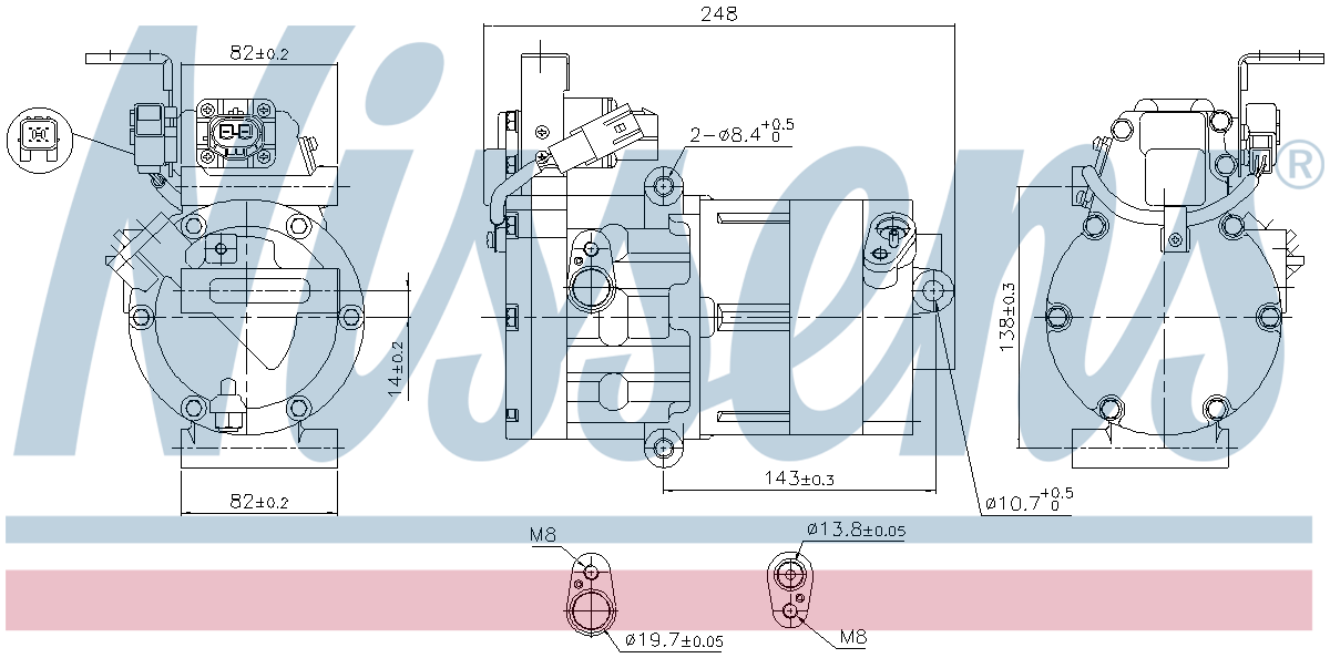 Nissens Aircon Compressor 890770