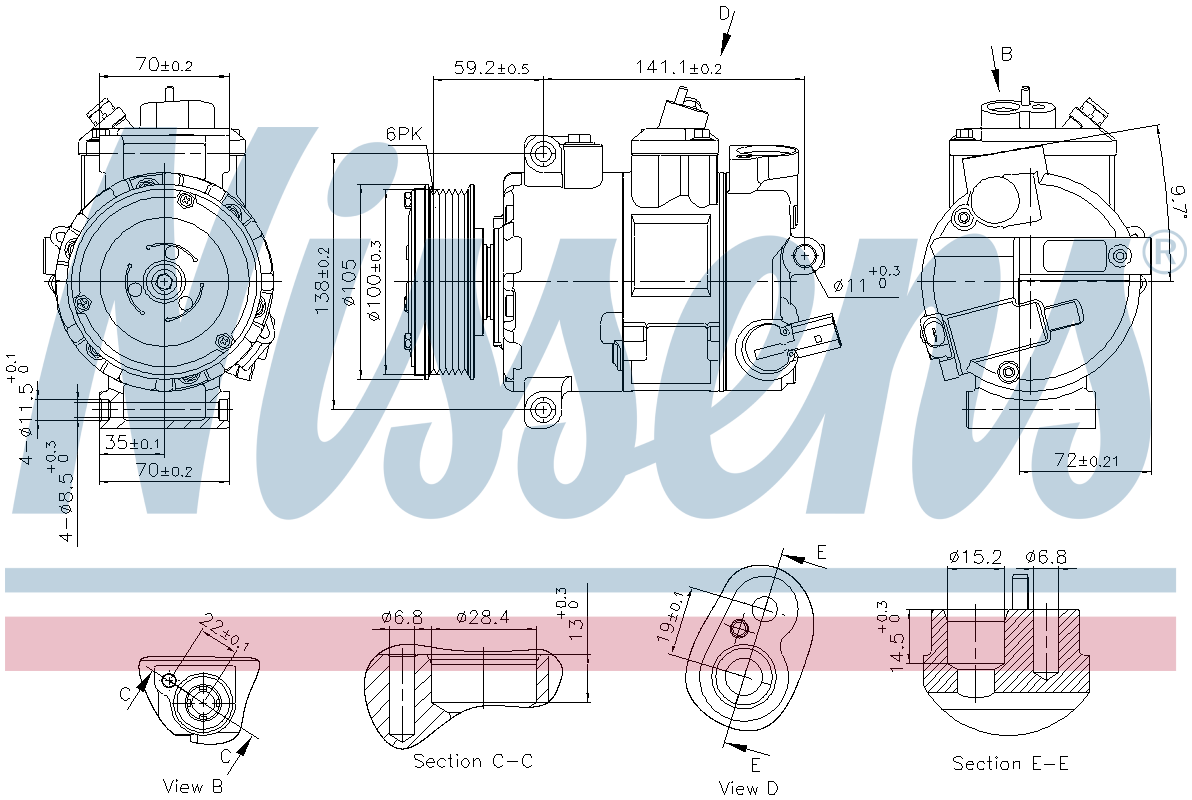 Nissens Aircon Compressor 890773