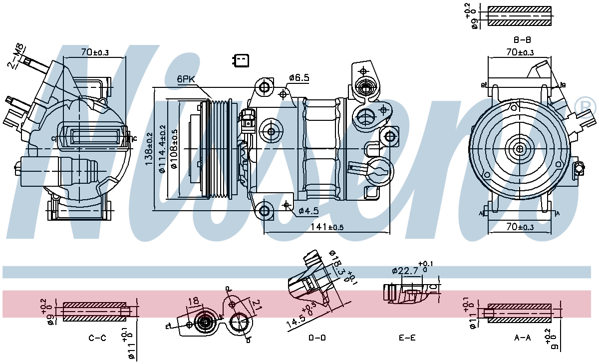 Nissens Aircon Compressor 890786