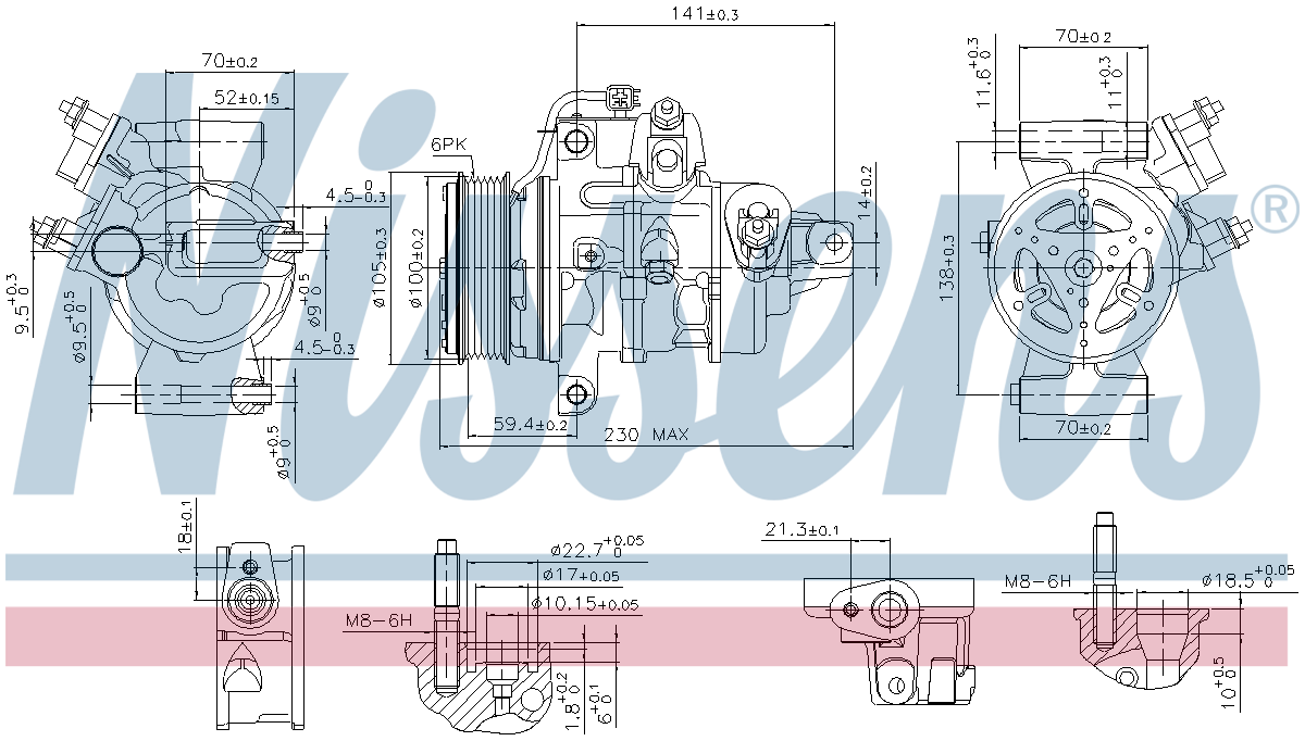 Nissens Aircon Compressor 890787