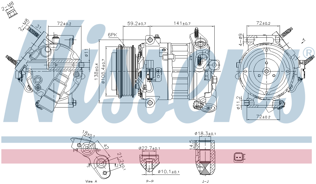 Nissens Aircon Compressor 890796