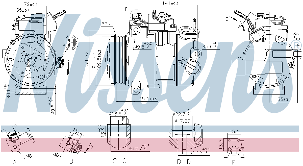 Nissens Aircon Compressor 890800