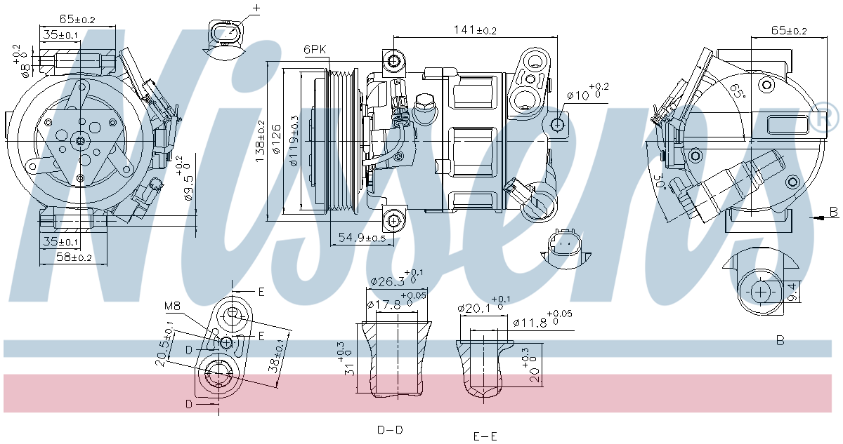 Nissens Aircon Compressor 890801