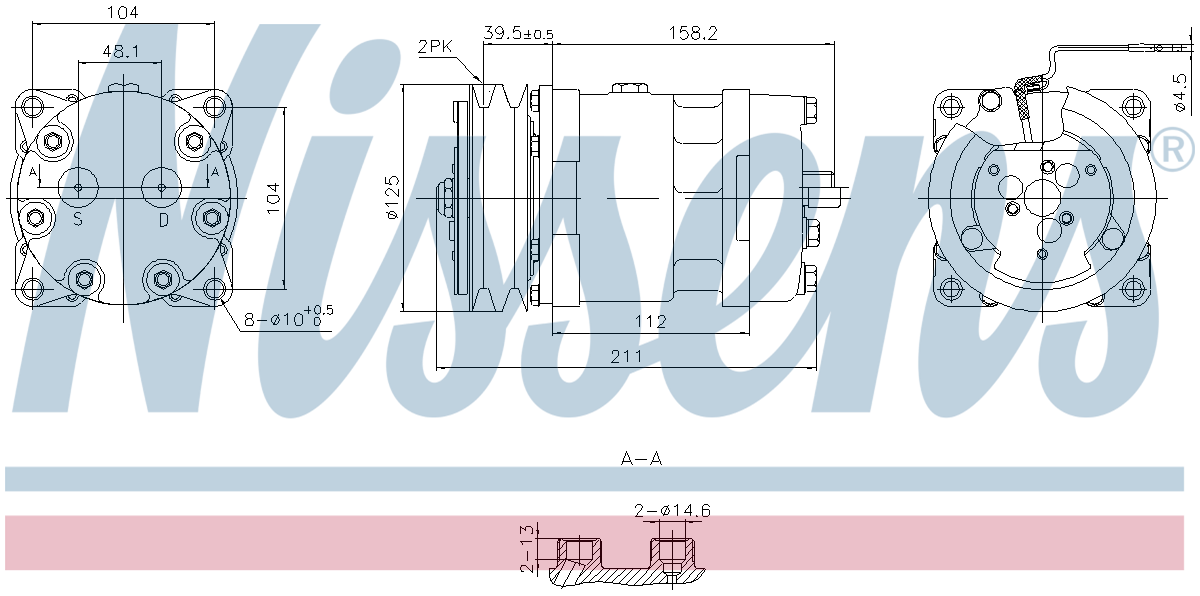 Nissens Aircon Compressor 891000
