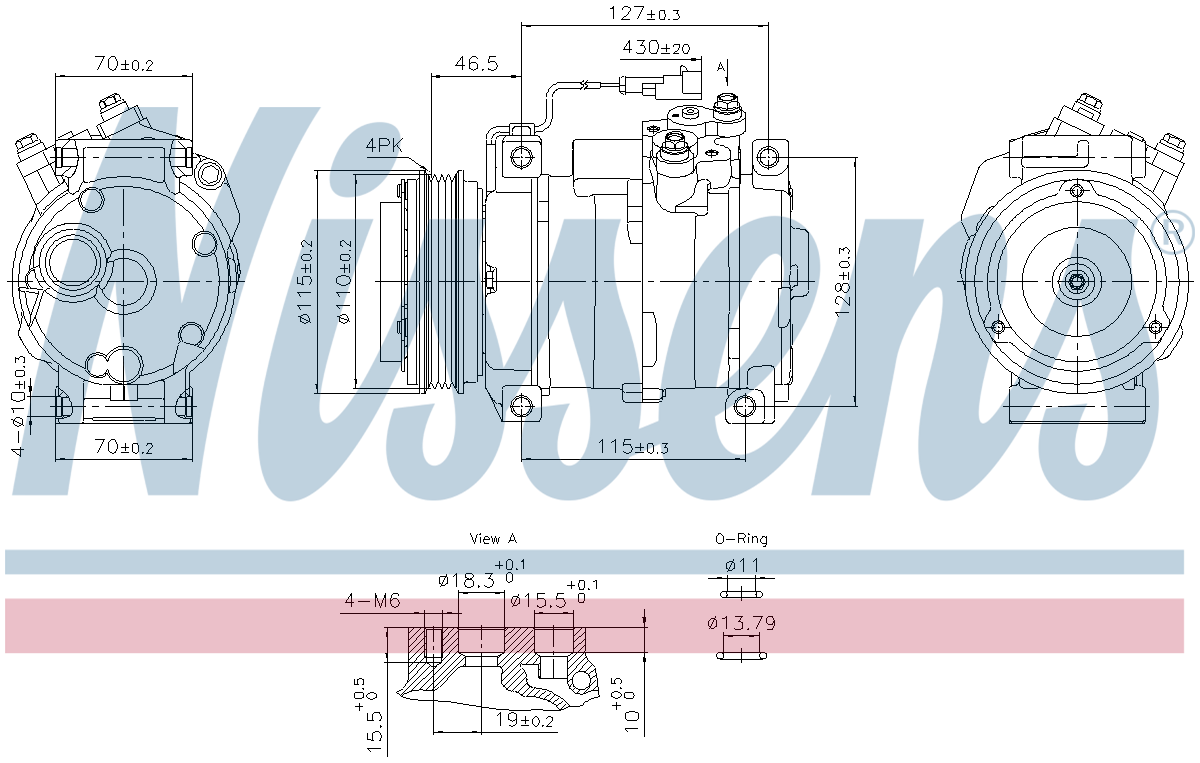 Nissens Aircon Compressor 891005