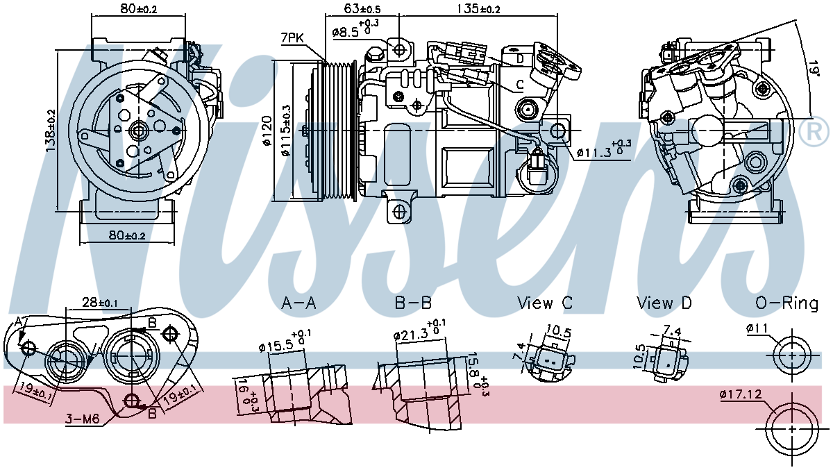 Nissens Aircon Compressor 891017
