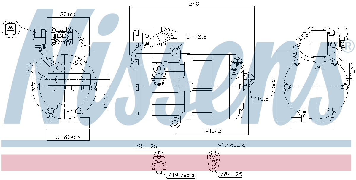 Nissens Aircon Compressor 891022