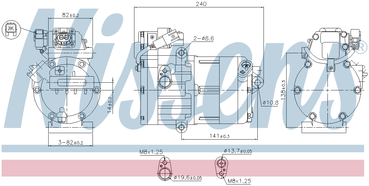 Nissens Aircon Compressor 891023