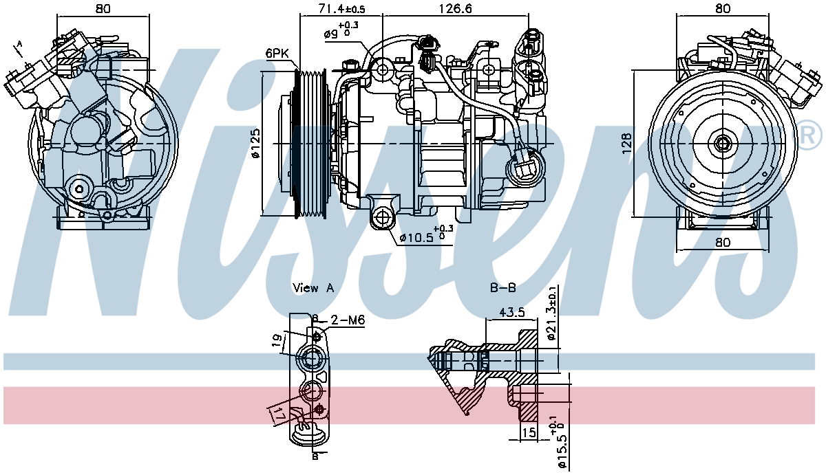 Nissens Aircon Compressor 891043