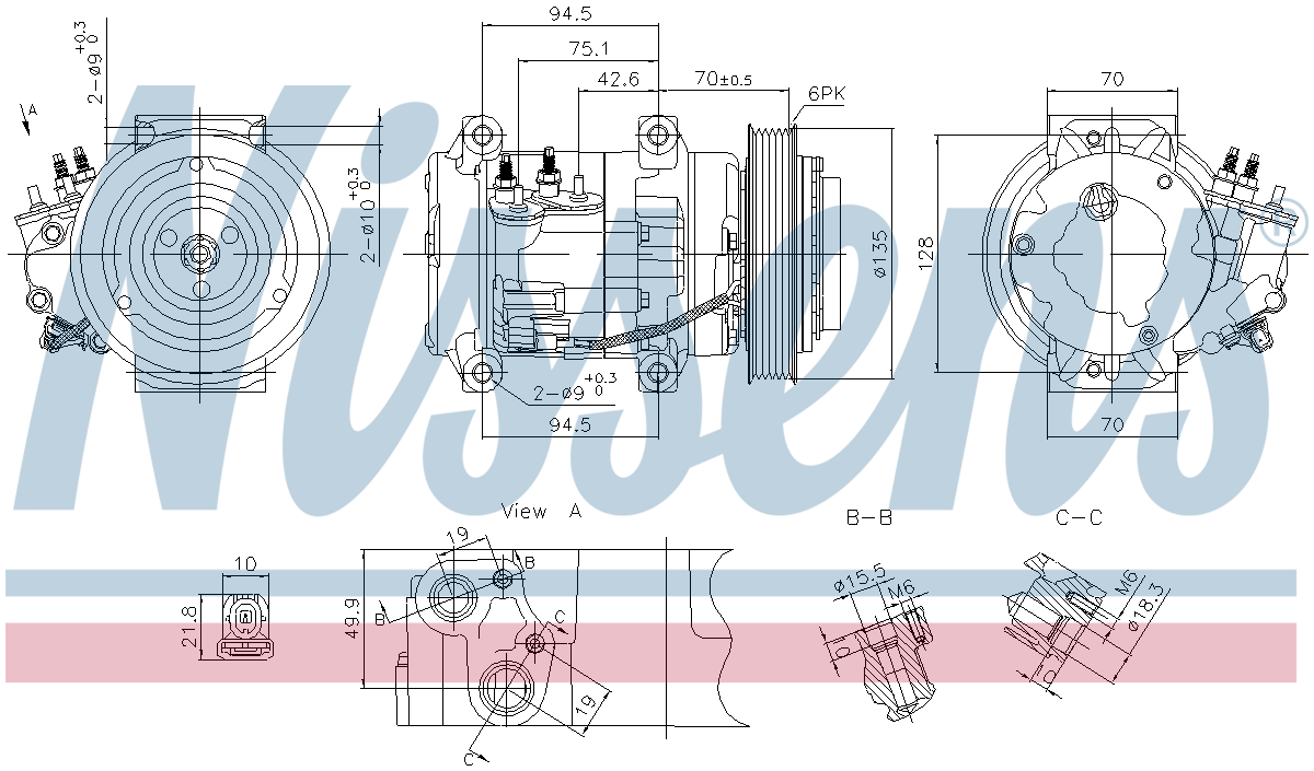 Nissens Aircon Compressor 891052