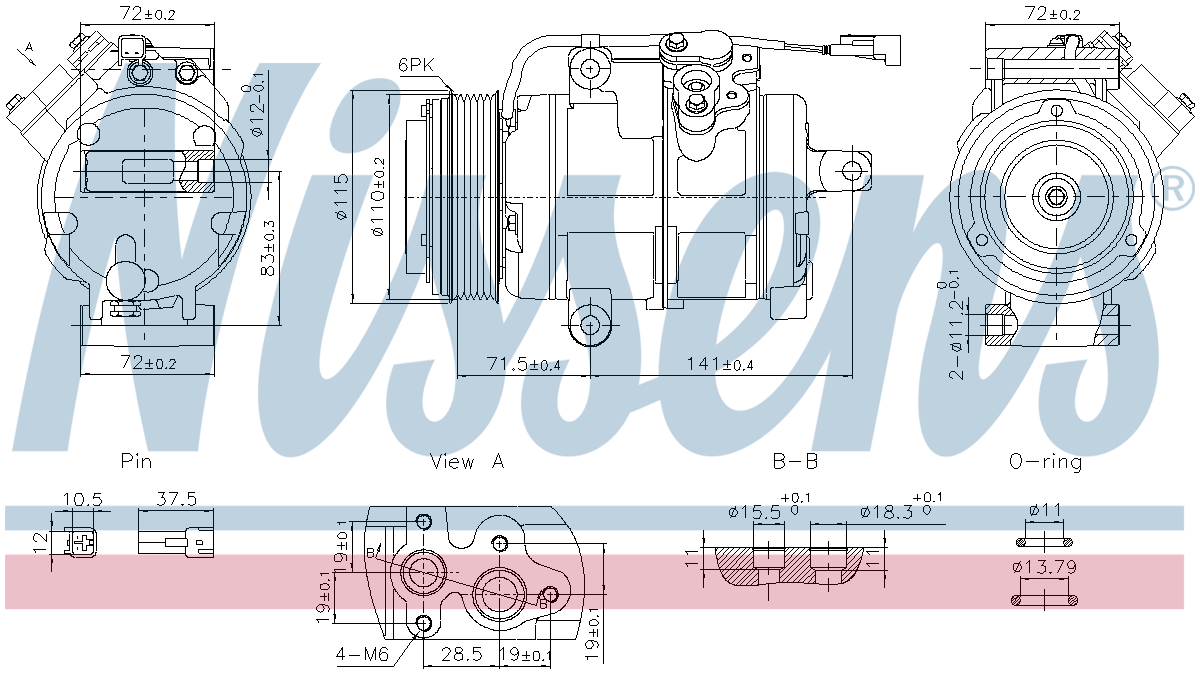 Nissens Aircon Compressor 891060