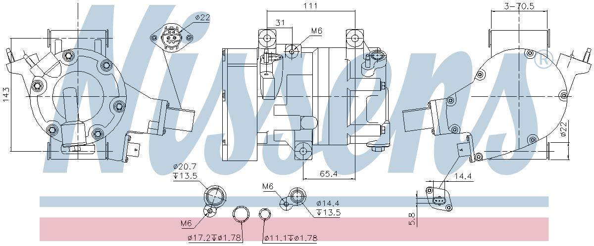 Nissens Aircon Compressor 891065