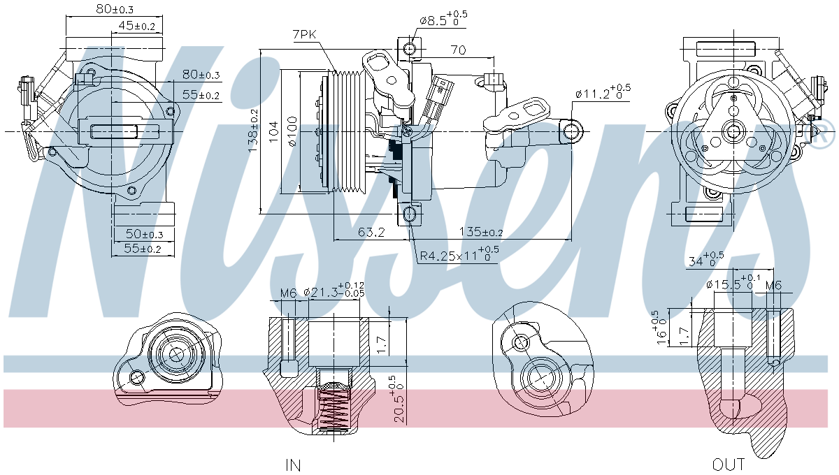 Nissens Aircon Compressor 891074
