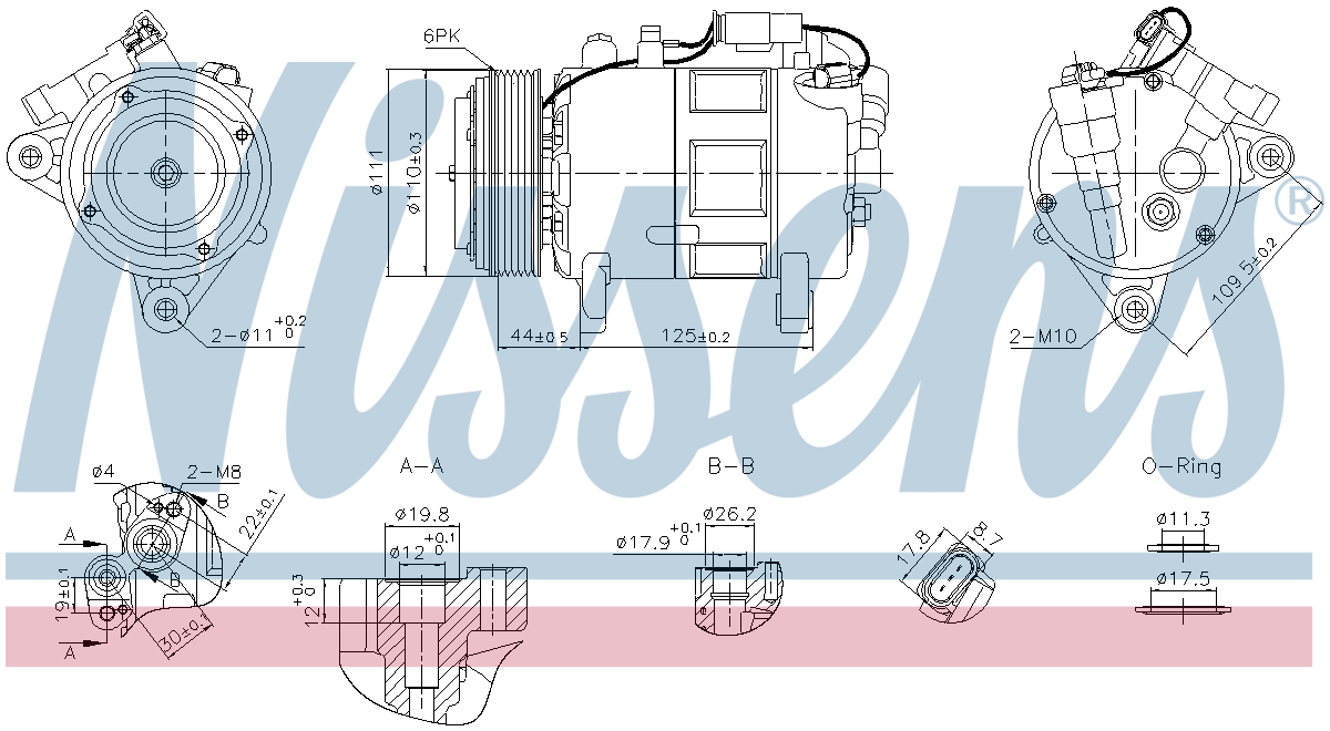 Nissens Aircon Compressor 891148