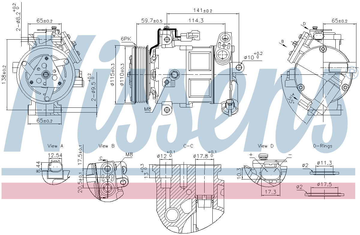 Nissens Aircon Compressor 891186