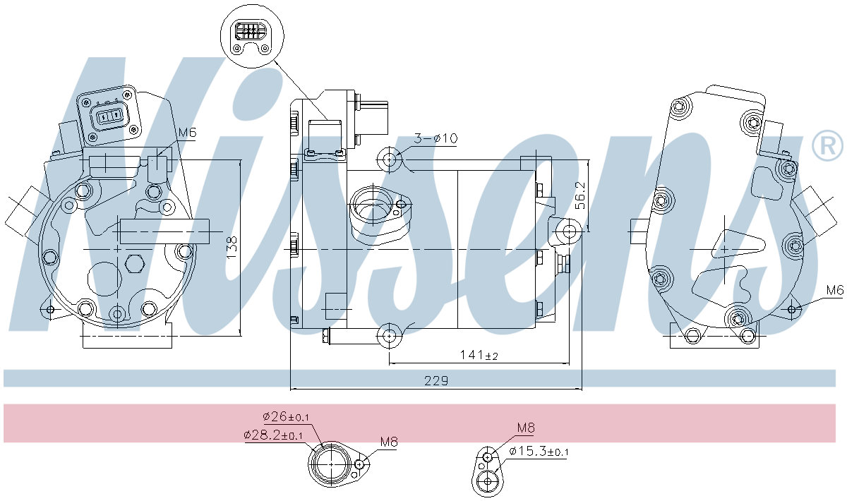 Nissens Aircon Compressor 891273