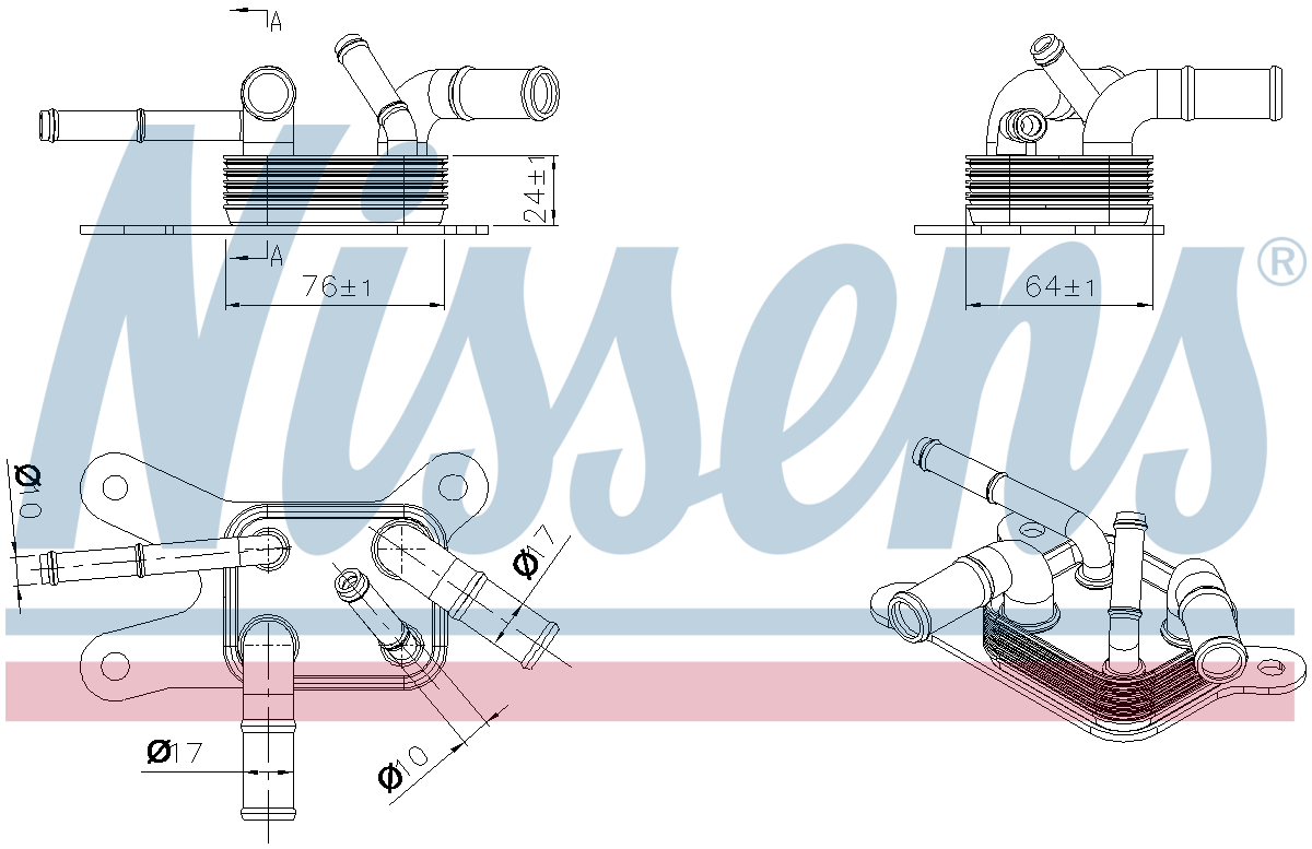 Nissens Engine Oil Cooler 91529 – ARKS4Cooling.com