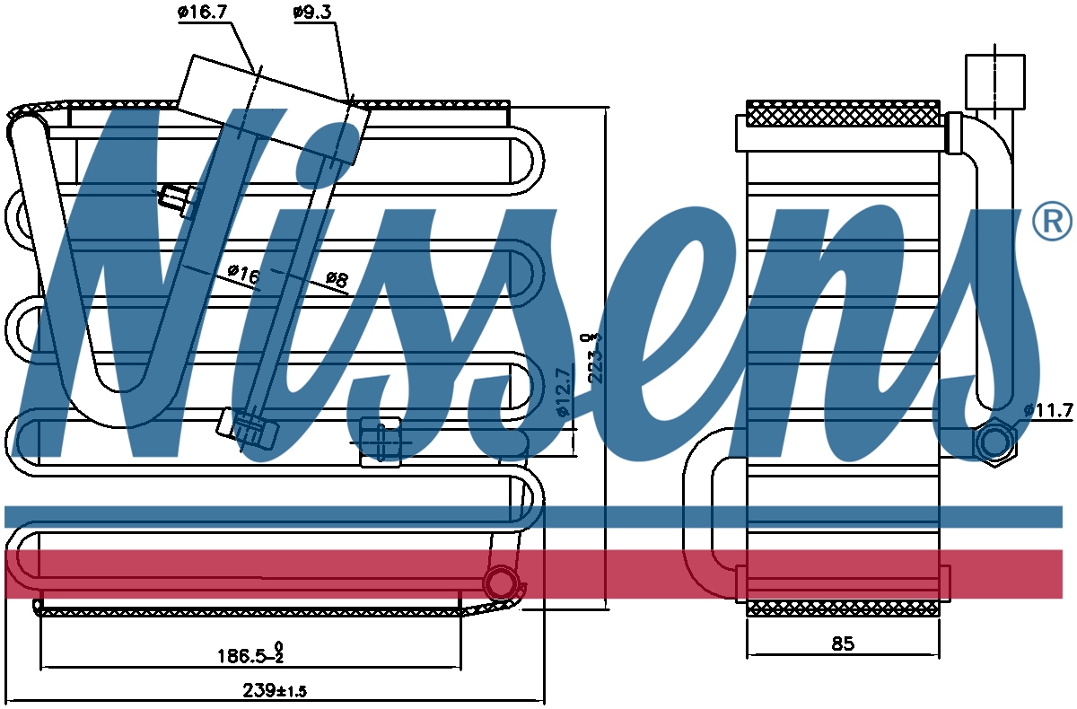 NISSENS Aircon Evaporator (LHD only) 92023