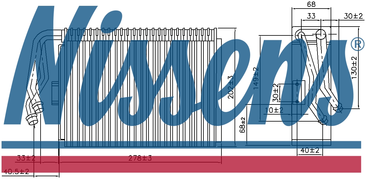 NISSENS Aircon Evaporator (LHD only) 92097