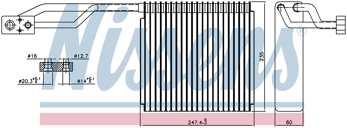 Nissens Aircon Evaporator 92326