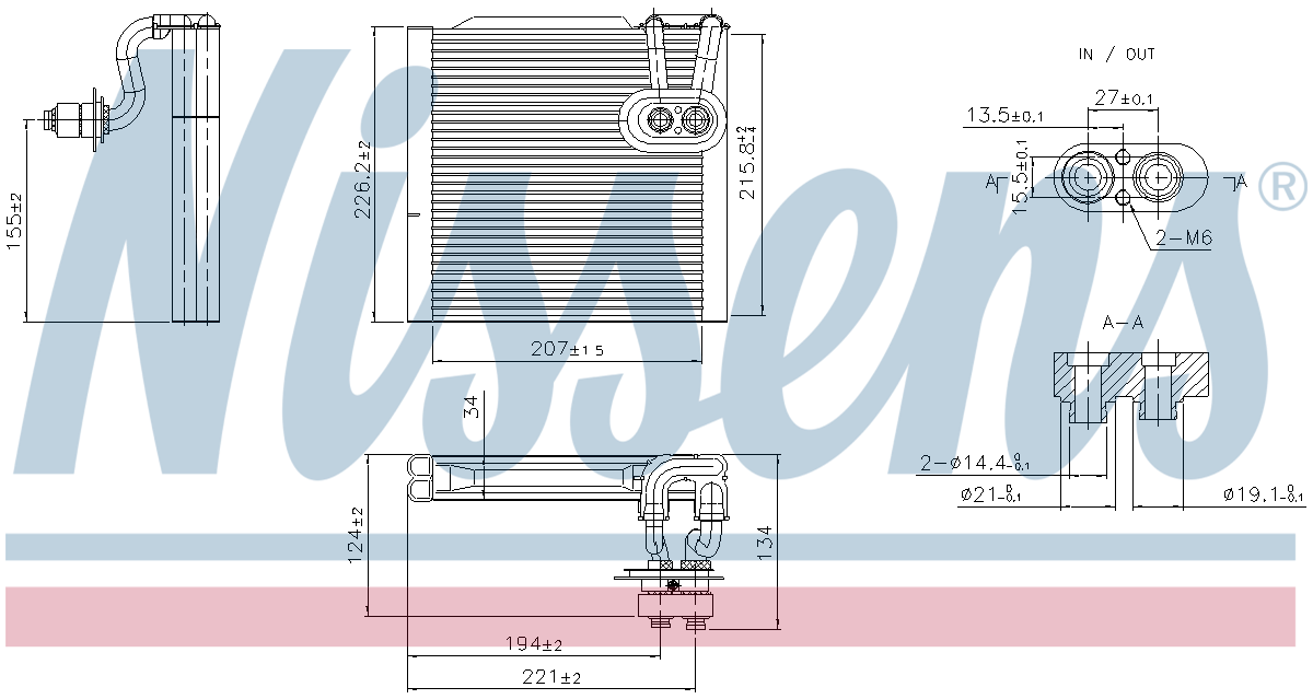 Nissens Aircon Evaporator 92483