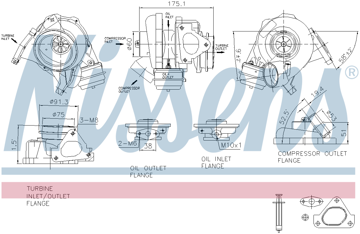 Nissens Turbocharger 93105