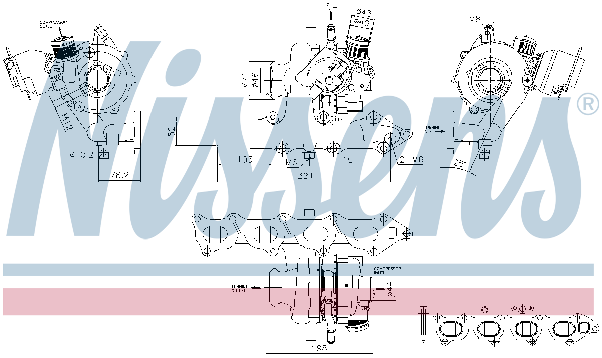 Nissens Turbocharger 93470