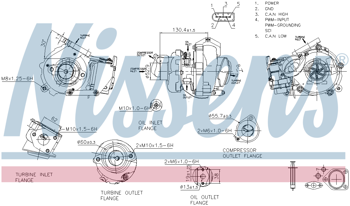 Nissens Turbocharger 93502