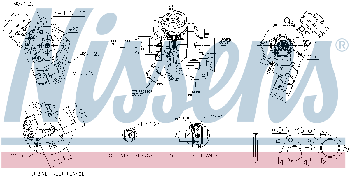 Nissens Turbocharger 93504