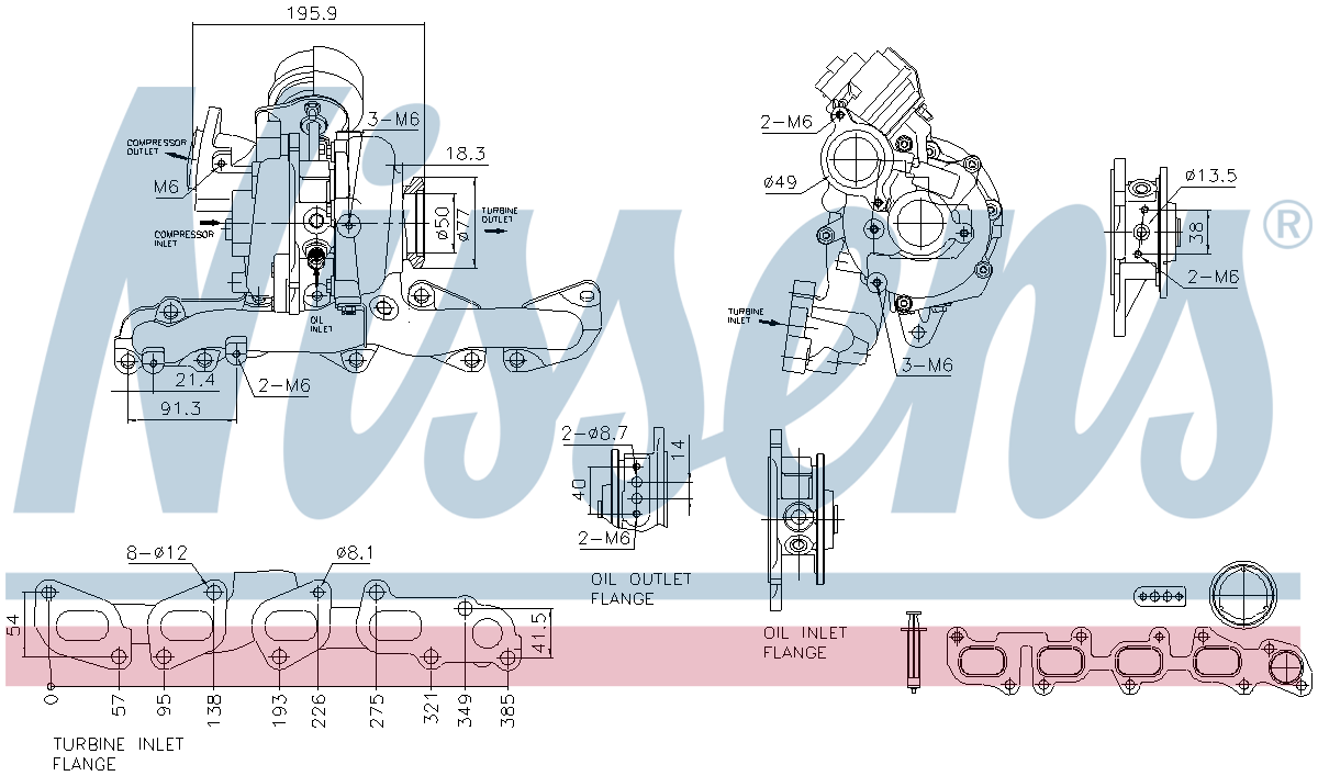 Nissens Turbocharger 93506