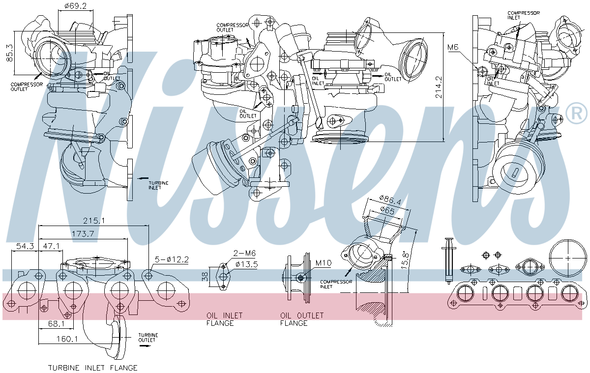 Nissens Turbocharger 93508