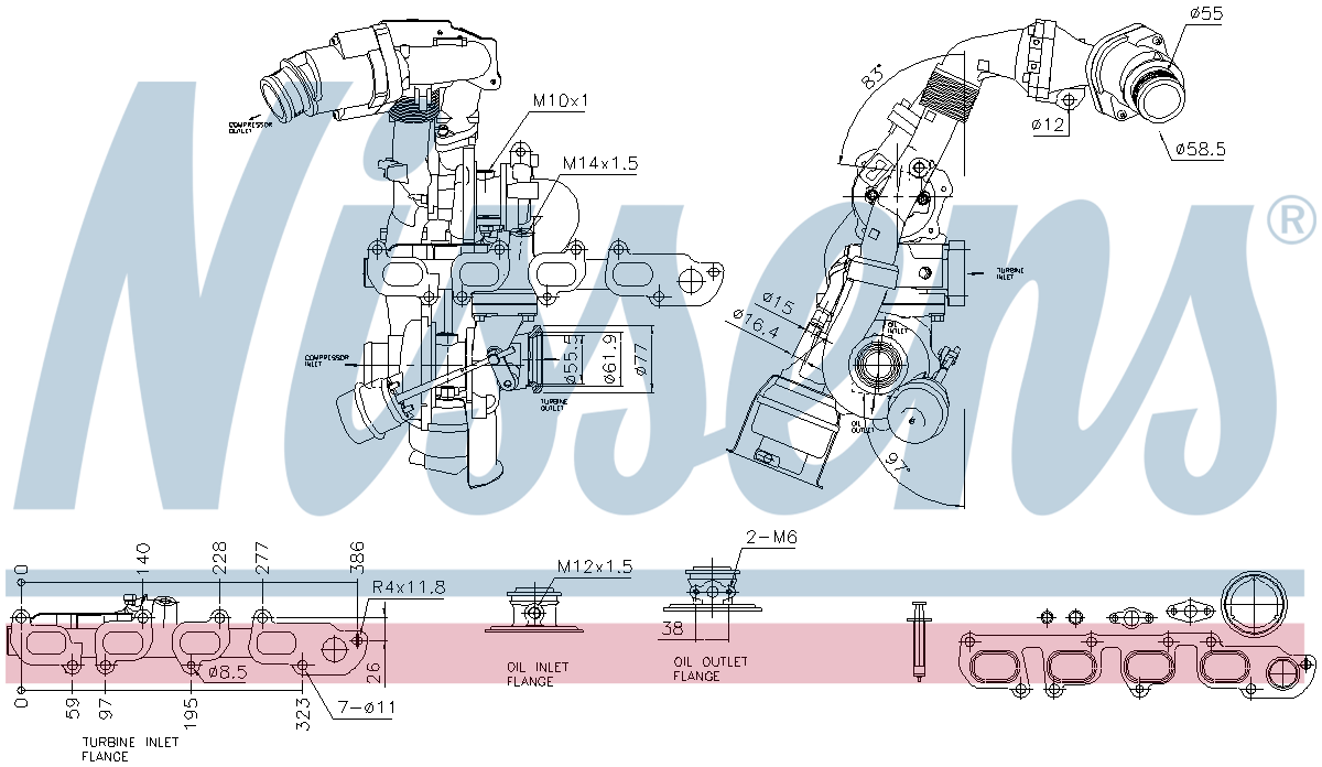 Nissens Turbocharger 93516