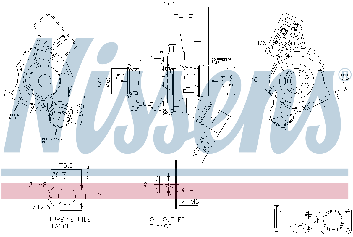 Nissens Turbocharger 93519