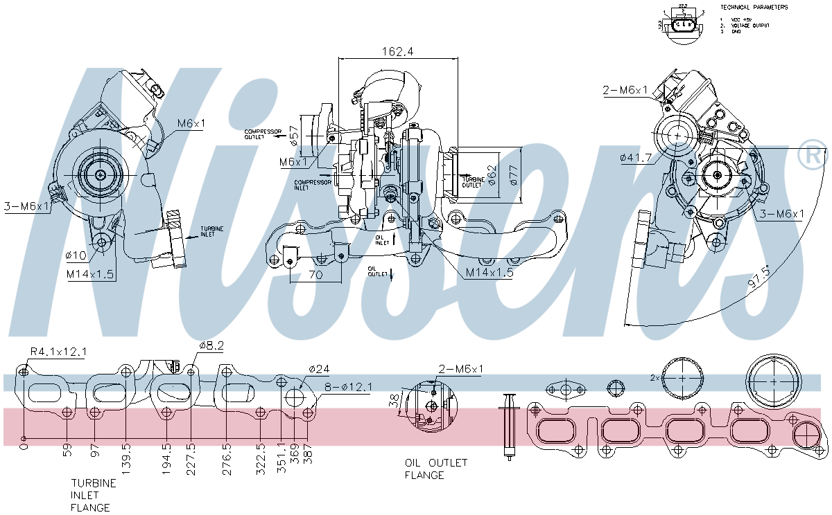 Nissens Turbocharger 93547