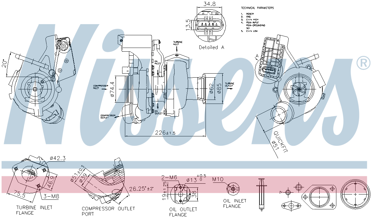 Nissens Turbocharger 93564