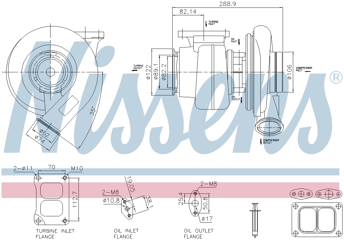 Nissens Turbocharger 93584