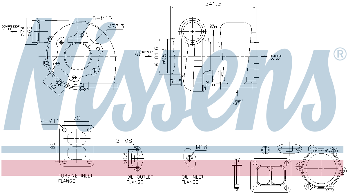Nissens Turbocharger 93597