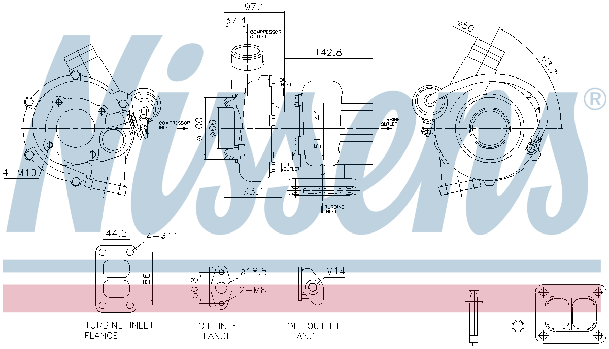 Nissens Turbocharger 93602